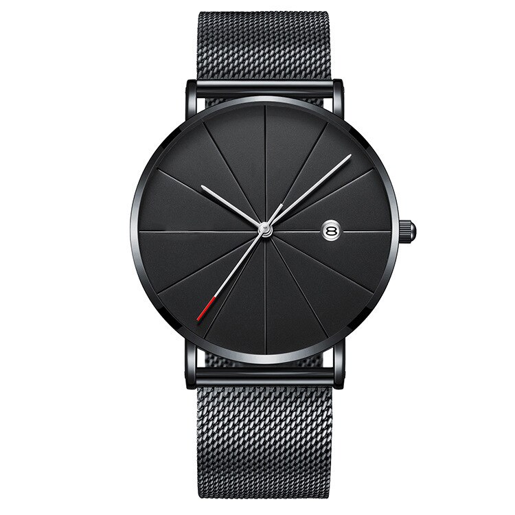 Montres Ultra-fines pour femmes, montre-Bracelet de luxe en or Rose, tendance: Black