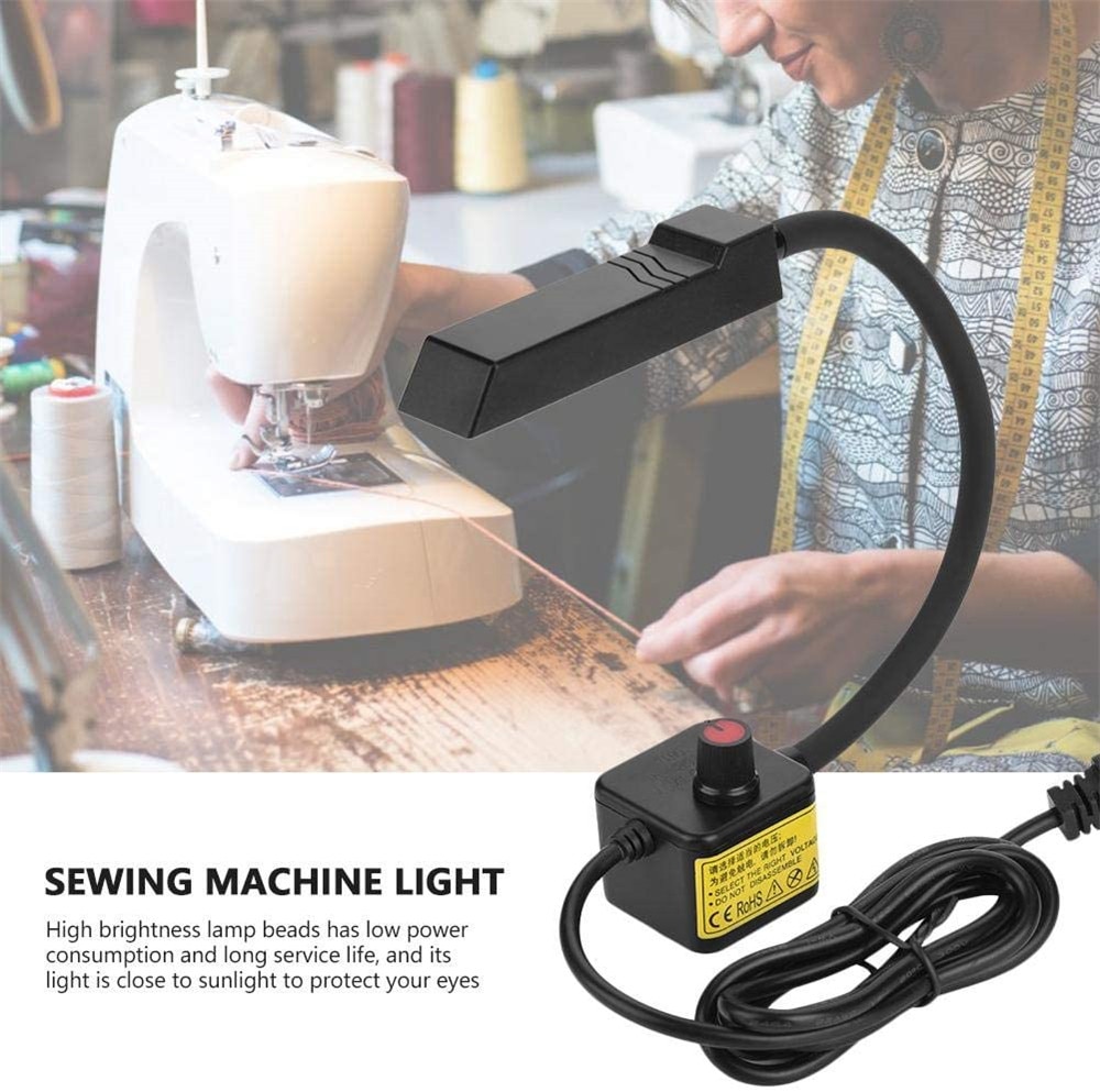 Super Bright 30leds Dimmable Sewing Machine Light AC110-265V LED Work Lights Luminaire With Magnets Mount For Sewing Machine