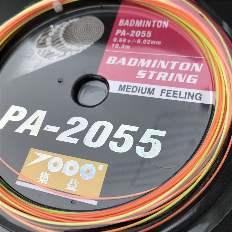 1pc pa -2055 regnbue badmintonstrenge farverige badmintonstrenge, assorteret farve 22-27 lbs: 4