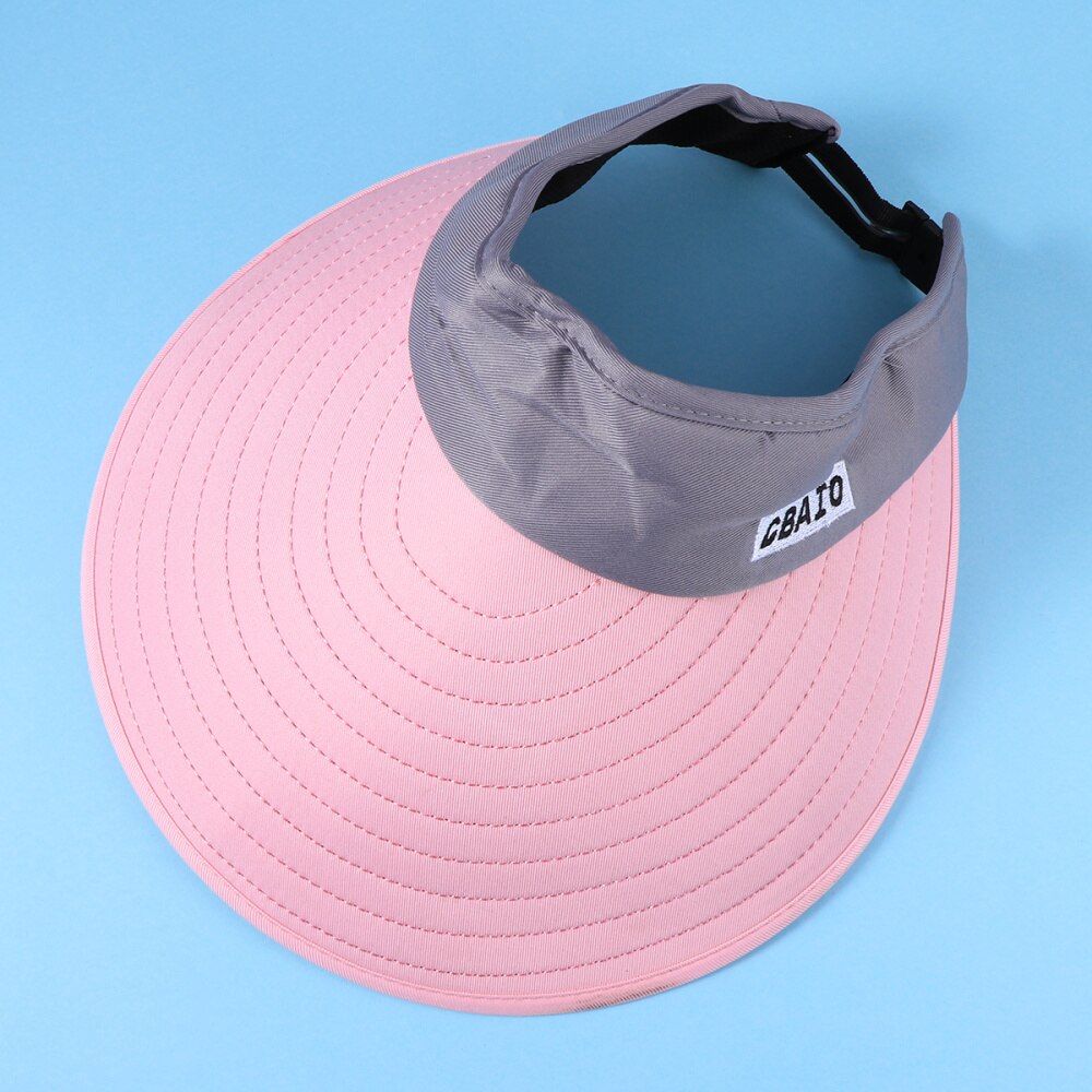 Sports Tennis Cap Summer Outdoor Cap Folding Hat All-matching Cap for Men (White Hat and Black)