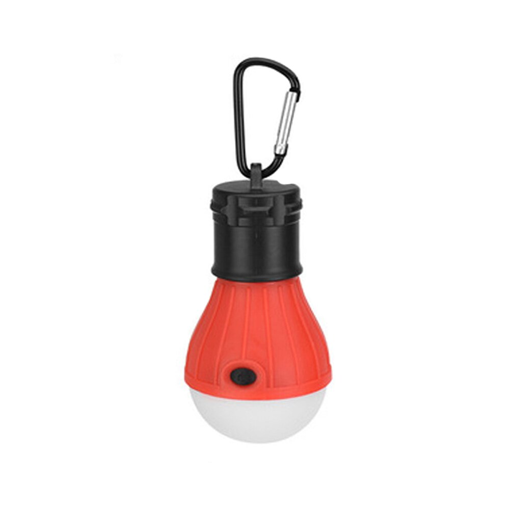 Mini bærbar telt lys led pære nødlampe vanntett hengende krok camping lommelykt @ls: 9w / Rød