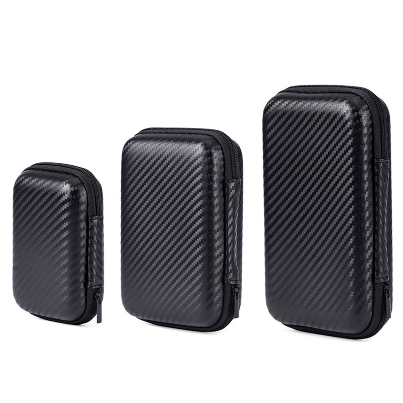 Tragbare Mini Eva Lagerung Tasche Mäppchen Mobile Festplatte Tasche U Disk Datenkabel Lagerung Handy Ladegerät EVA Lagerung Taschen: Lila