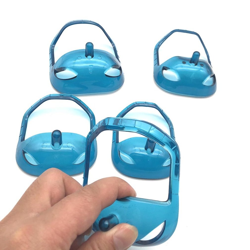 Transparent Beard Styler Beard Shape Ruler Goatee Beard Shaper Outline 5Pcs/Set