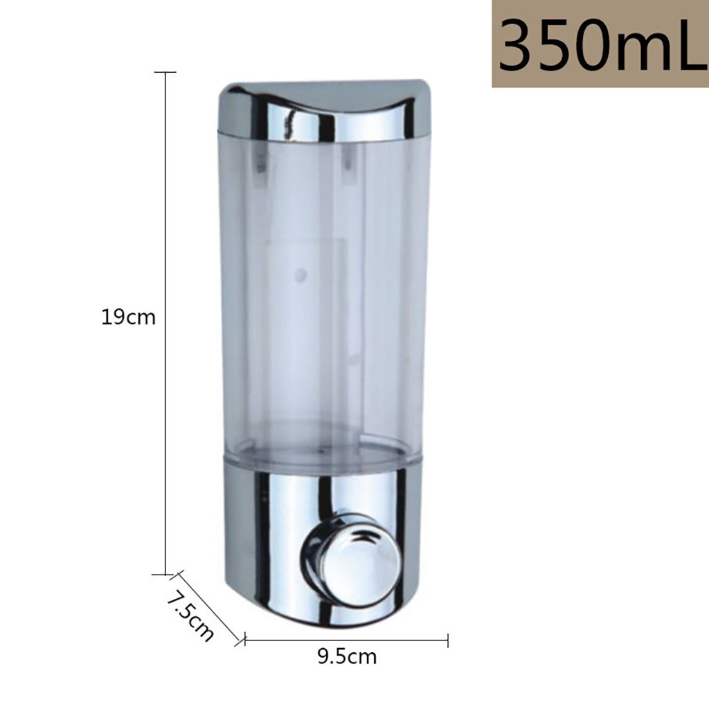40# Wall Mounted Bathroom Soap Shampoo Dispenser Refillable Hand Soap Shower Wall Mount Liquid Soap Dispensers Soap Container