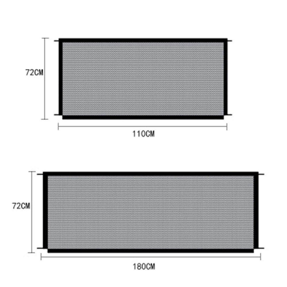 Dog Gate Mesh Dog Fence For Indoor Outdoor Safe Pet Dog Gate Pet Supplies Foldable Pet Barrier Fences for Kitchen Staircase Home
