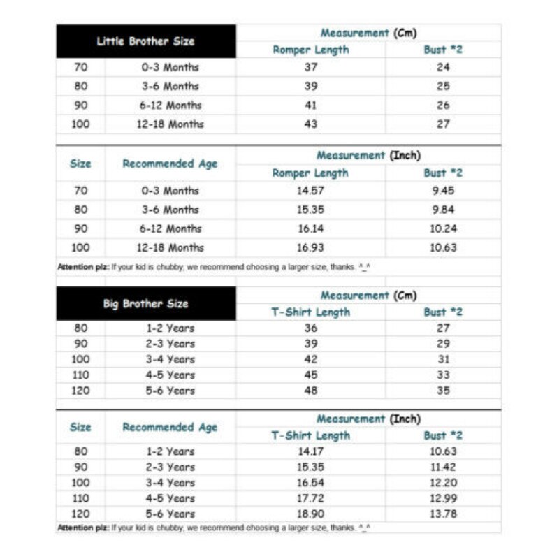 Mode Kinderen Baby Boy brief print Top Little/Grote Broer T-shirt Tee Katoenen Kleding