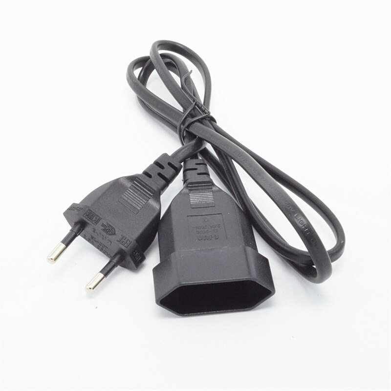 Eu euro 2 spissen cee hann til hunn strøm skjøteledning kabel til pc datamaskin pdu ups 0.5m/1m/2m/3m/4m/5m (h03 vvh 2-f 2 x 0.75mm)