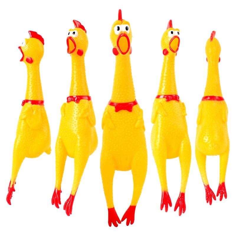 2022 Funny Screaming Chicken Squeeze Sound Toy Pets Dog Toys Product Shrilling Decompression Tool Squeak Vent chicken