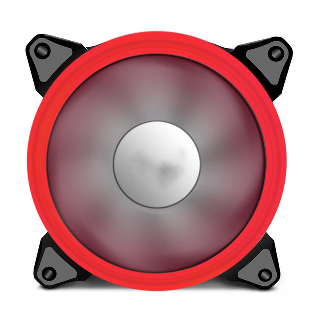 120mm LED Fan Water Cooler 120 Mm Fan Cool Glare Red Blue Green White Cooler Fan For CPU Coolers Radiators For Computer: RED