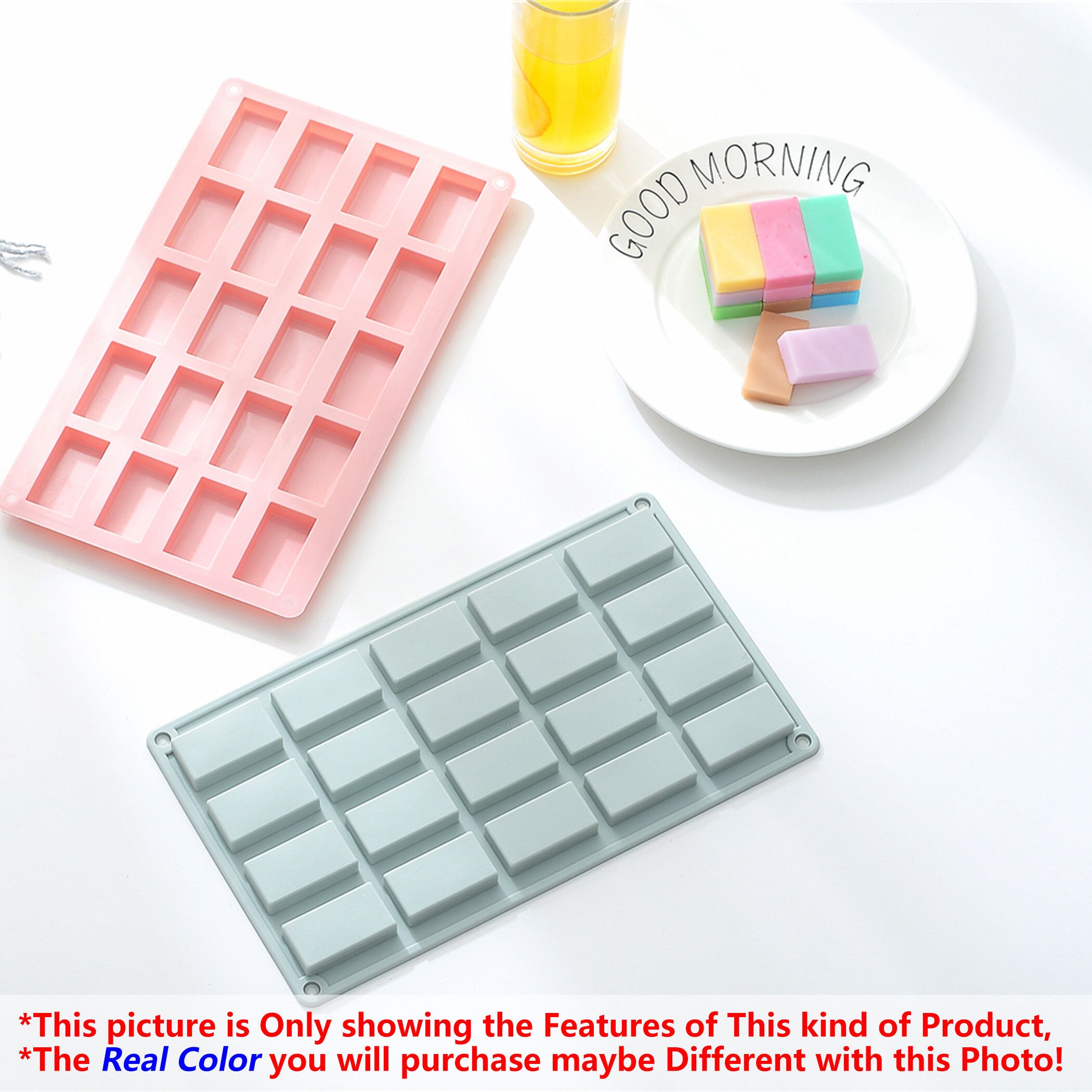 Food Grade Silicone Baking Mold Oven Chocolate Pudding Cookie Non-Stick Heat Resisting Ice Pastry Cake Mould Soap Tool
