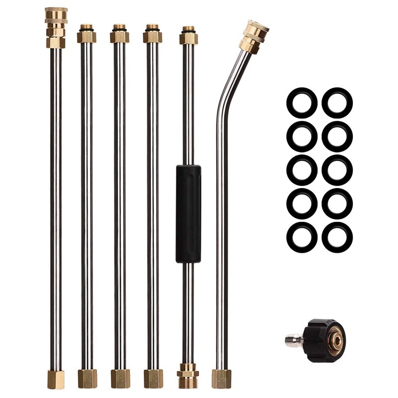 Pressure Washer Extension Wand System,75 Inch Replacement Lance, 1/4 Inch Quick Connect,Including Angled Rod and Coupler: Default Title