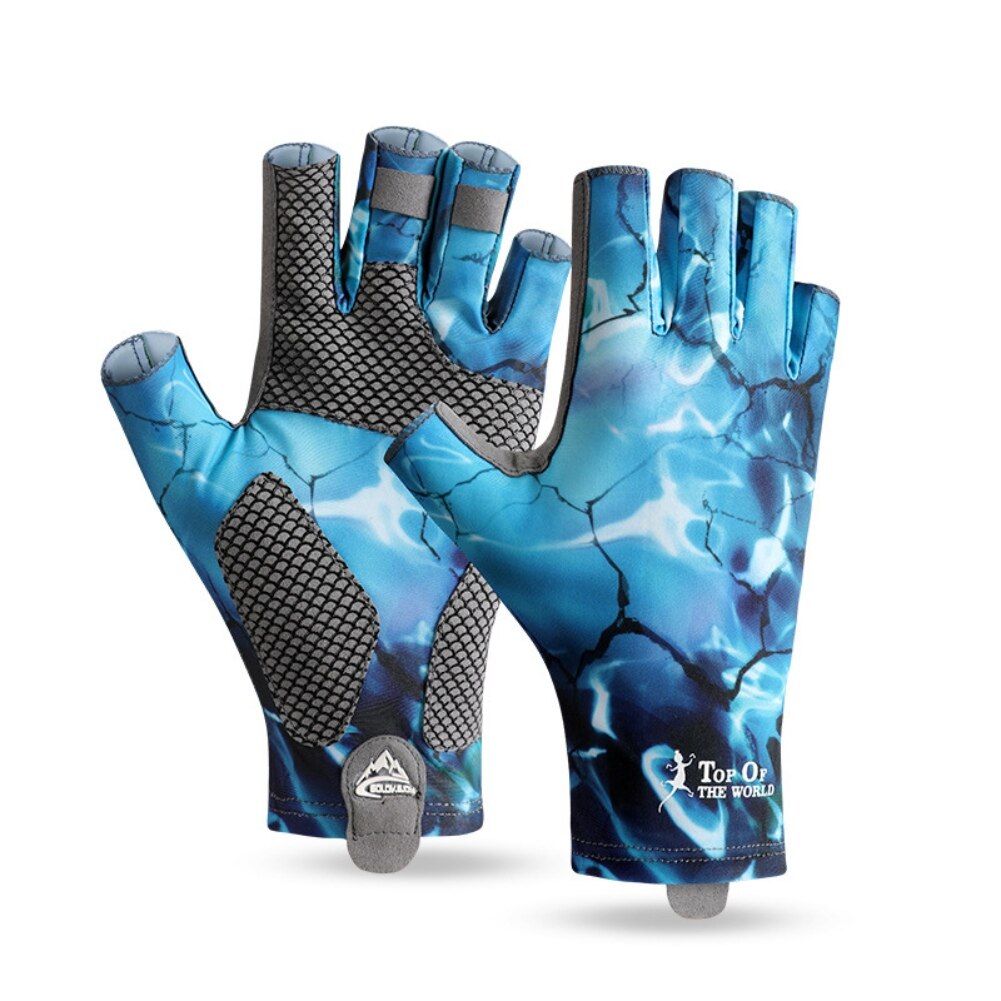 Gants de pêche pour l&#39;extérieur, Protection contre le soleil, Protection UV, sans doigts, pour le kayak et l&#39;aviron