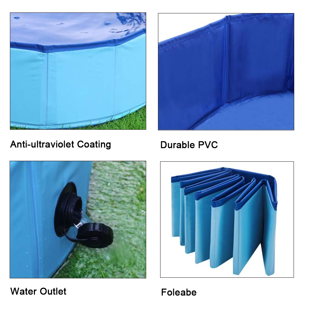 Pet Dog Pool Foldable Dog Swimming Pool Pet Collapsible Outdoor Bathing Tub Bathtub Pool For Large Dogs Summer Piscina Perro