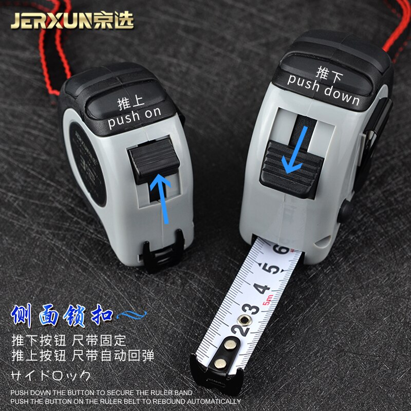 JERXUN taśma stalowa o wysokiej precyzji środek lubań Feng Shui skrzynka linijka wodoodporna linijka pomiarowa zasada stolarza