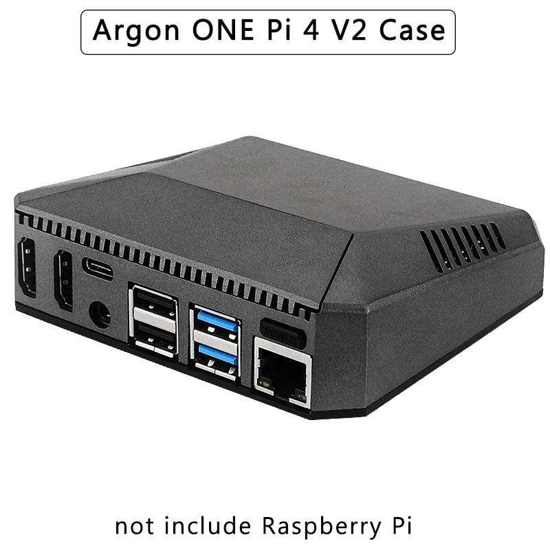 Raspberry  pi 4 aluminium kasse argon one  pi 4 v2 kasse aktiv passiv køling metal skal strømafbryder til raspberry  pi 4 model b