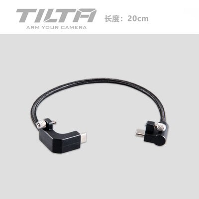 Tilta Bmpcc 6K Pro Camera Kooi TA-T11-FCC-B Dslr Rig Accessoire Kit Bouwplaat Top Handvat R/S Kabel T5 t7 Houder V Mount: USB C Cable 20cm