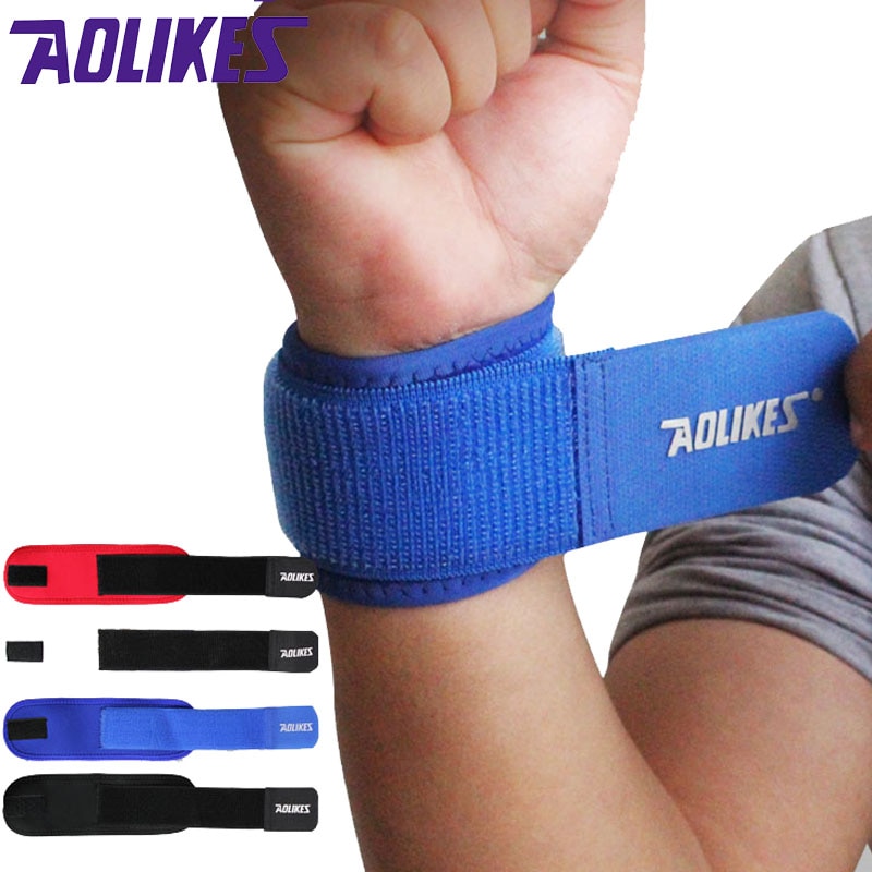 AOLIKES 1 STKS Verstelbare Polssteun Brace Brand Polsband Mannen en Vrouwen Gym Worsteling Professionele Sport Bescherming Pols