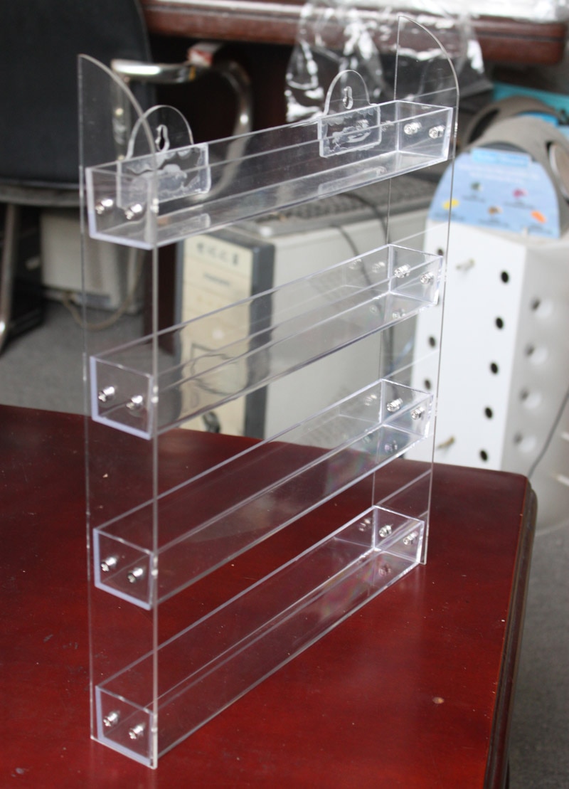 Wall mounted nail polish display rack 4 layers removable nail polish display rack hanging wall nail polish exhibition rack