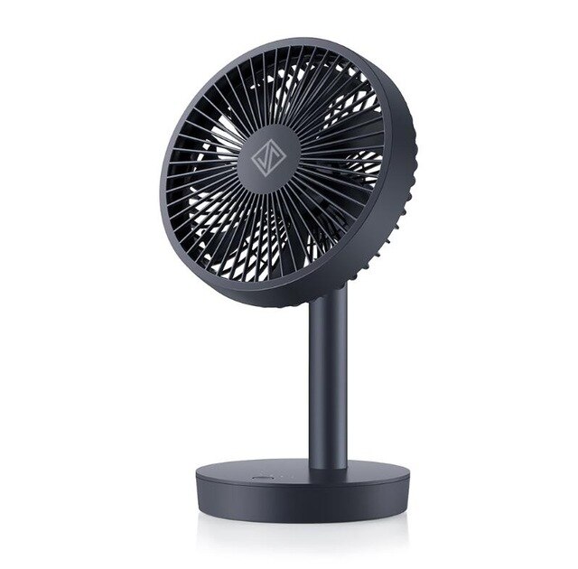 Für xiaomi Jipin Desktop Tisch Fan 4000mAh 5W USB Aufladbare 4 geschwindigkeit 7-blatt lupin super wind lüfter Für Büro Student: black