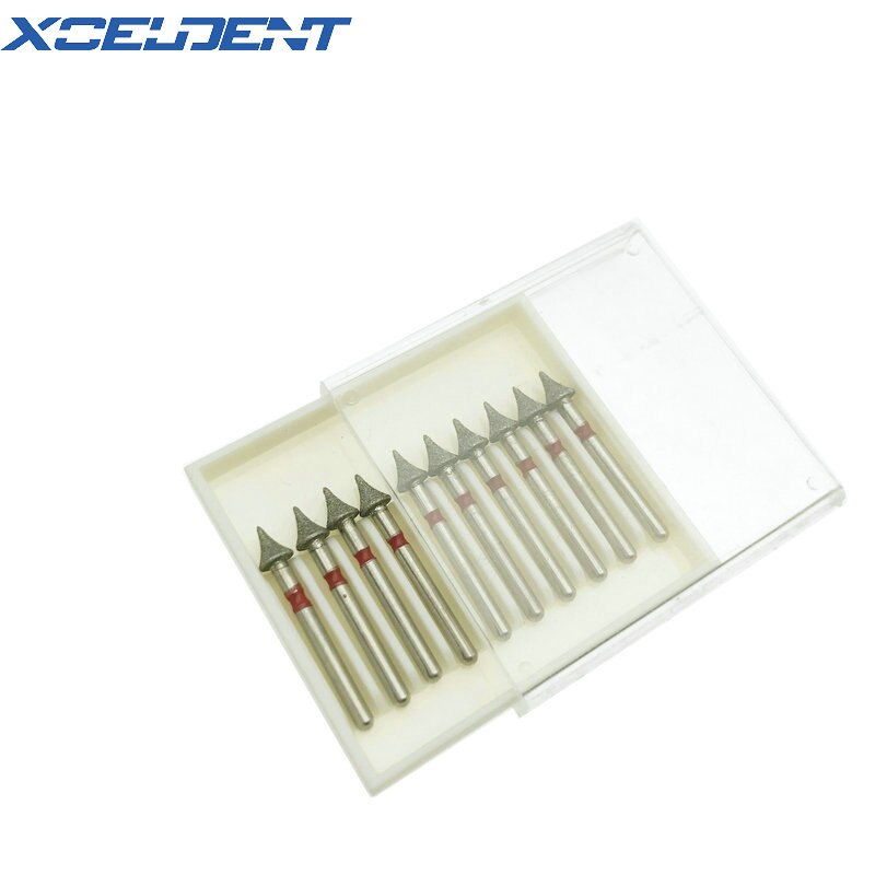 10Pcs Dental Diamond Burs High Speed Burs Interproximal Enamel Reduction Dentistry Material