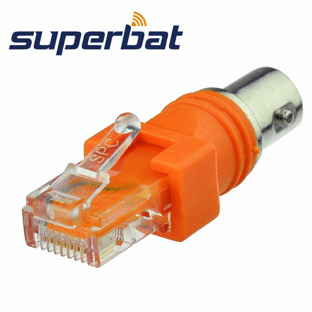 Conector coaxial do rf do adaptador rj45 do acoplador do tambor da tomada rj45 de superbat bnc