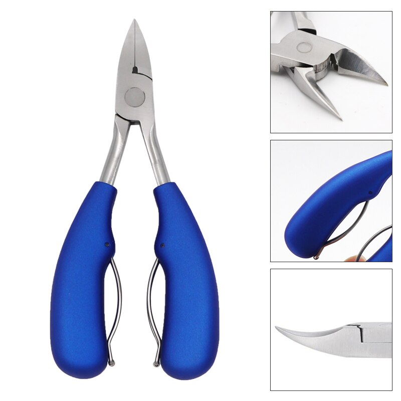 1Pc Teen Nagelknipper Correctie Dikke Nagels Ingegroeide Teennagels Tangen Cutters Dode Huid Vuil Remover Pedicure Care Tool