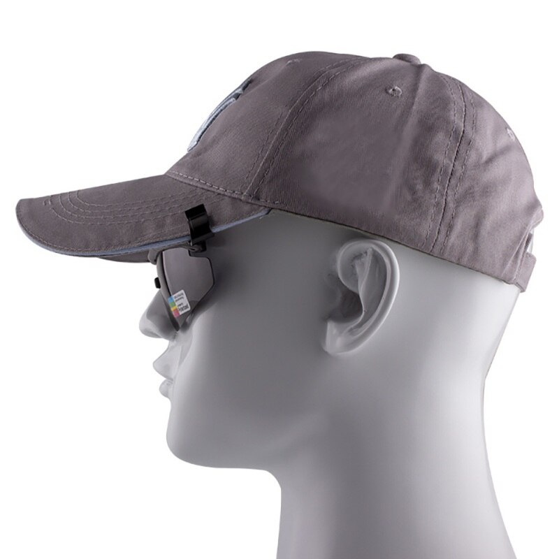 Outdoor Gepolariseerde Vissen Bril Hoed Vizieren Sport Clips Cap Clip Op Zonnebril Voor Fietsen Wandelen Golf Eyewear UV400 B
