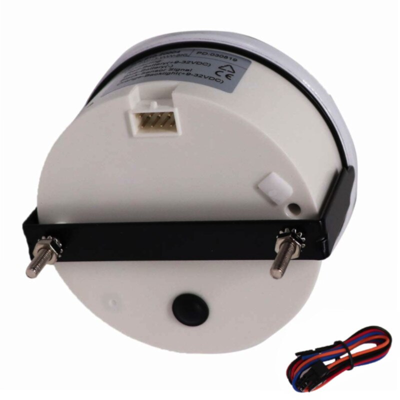 85mm Boat Tachometer 7000 RPM Waterproof Car Marine Tacho Meter Gauge with Hour meter Red Backlight 12V/24V