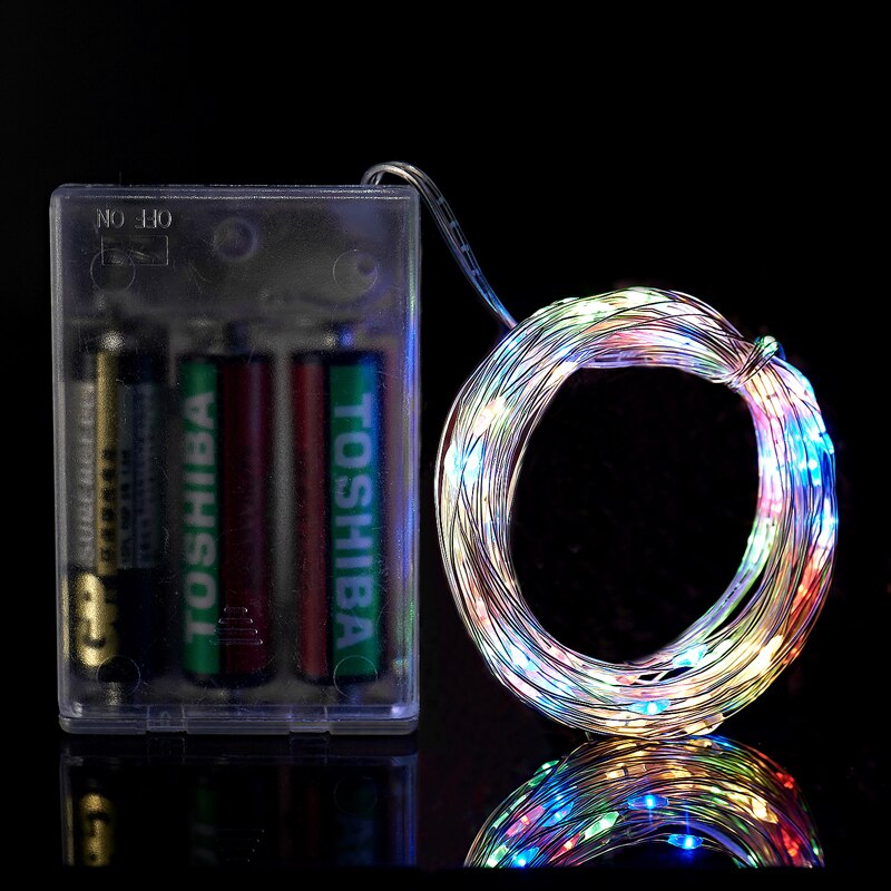 3M 5M 10M LED String Lights 3*AA Battery Operated Waterproof Fairy LED Christmas Lights For Party Wedding Decoration
