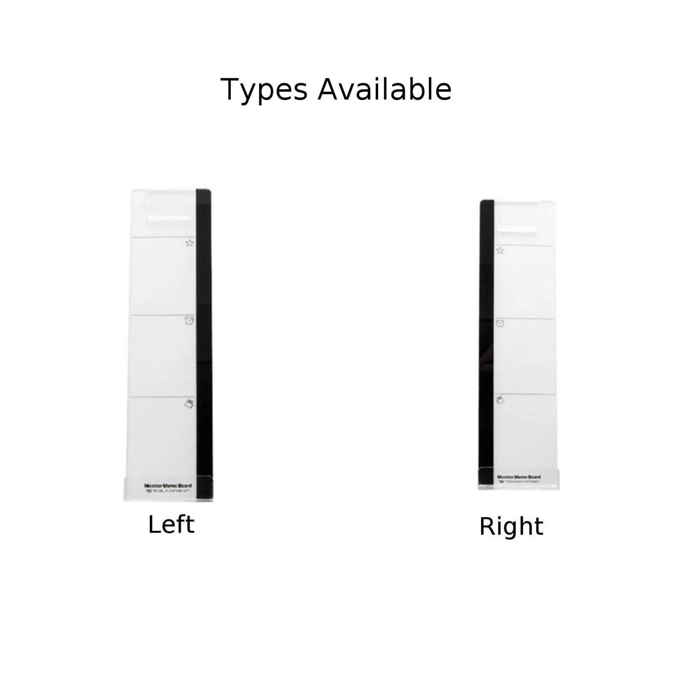 1PCS Acrylic Monitor Message Sticky Note Memo Board Transparent Tabs School Office Computer Screen Notes Supplies Side Sticker