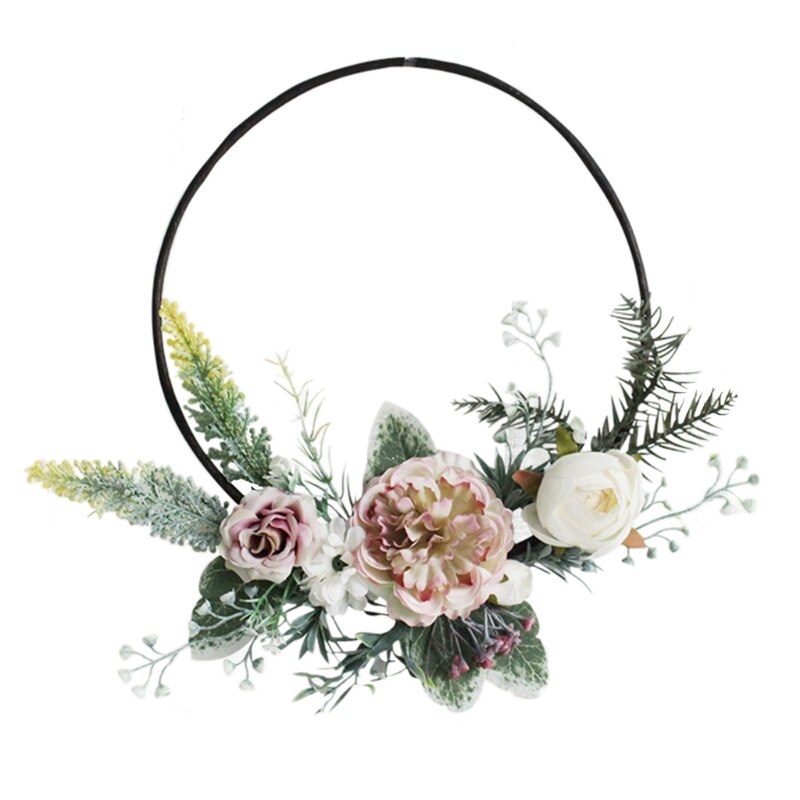 50LB Flower Wreath Handmade Floral Wreaths Artificial Spring Garland for front Door