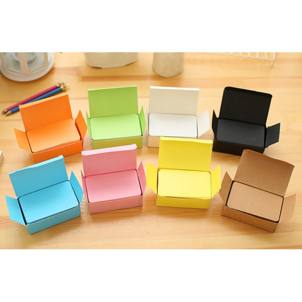 8 Boxes, Paper Blank Index Flash Cards DIY Greeting Quick Message, 90 Sheets Per BOX