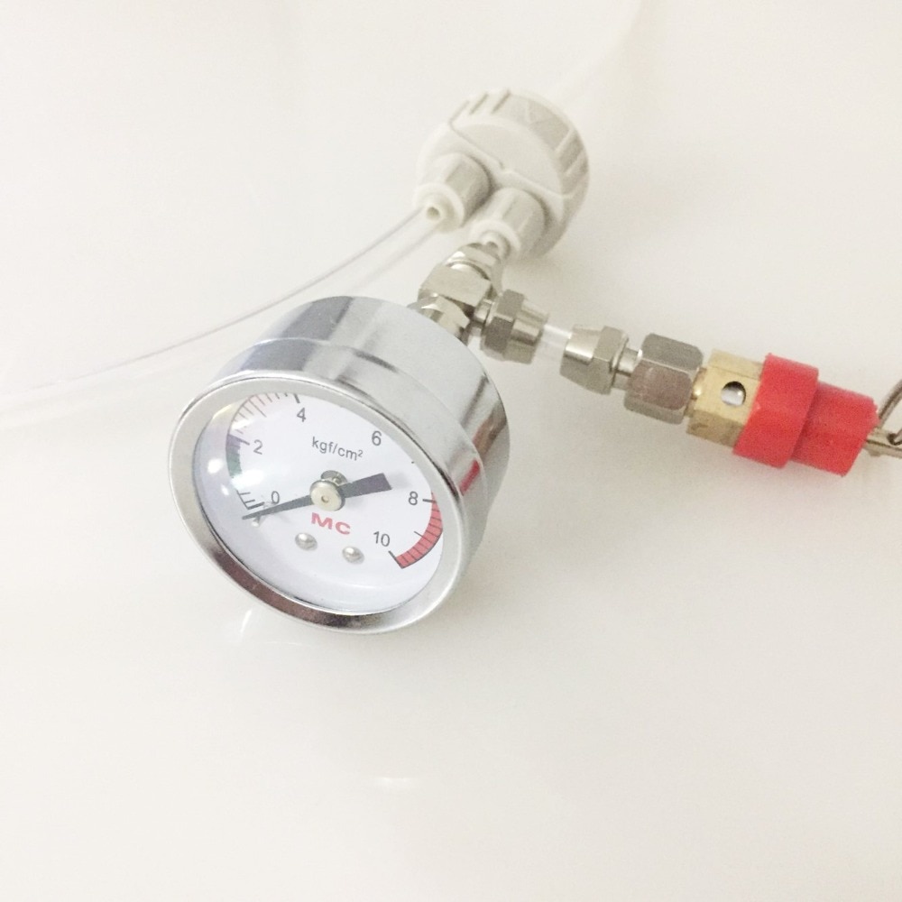 Akvarie akvarium gør-det-selv  co2 generatorsystemsæt med trykaflastningsventil flowjustering  co2 ventil diffuser