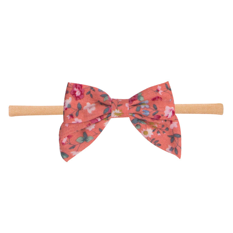 2022 Baby Meisjes Haarband Leuke 3D Strik Bloem Hoofdband Touw Koreaanse Stijl Eenvoudige Niet-geweven Stof Haar accessoires: E