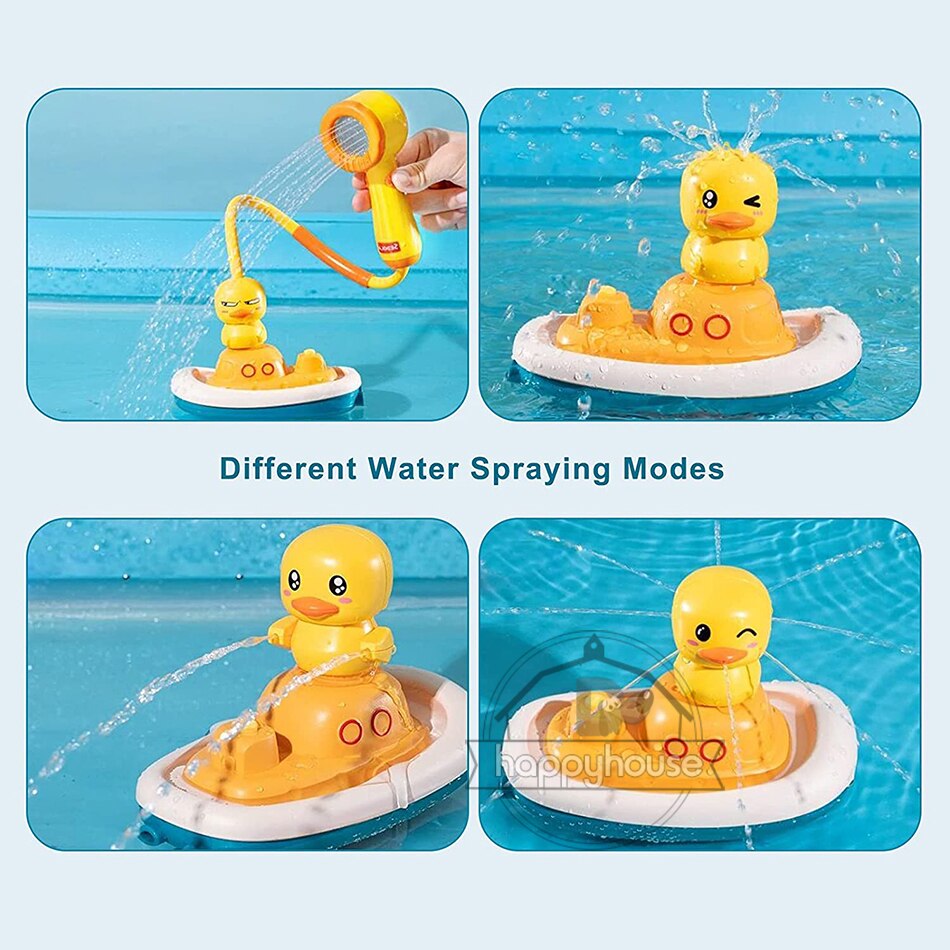 Electric bath toys for children, baby bath spray toys, electric duck, water shower, baby bath toy ball, bath toys 2 1 3