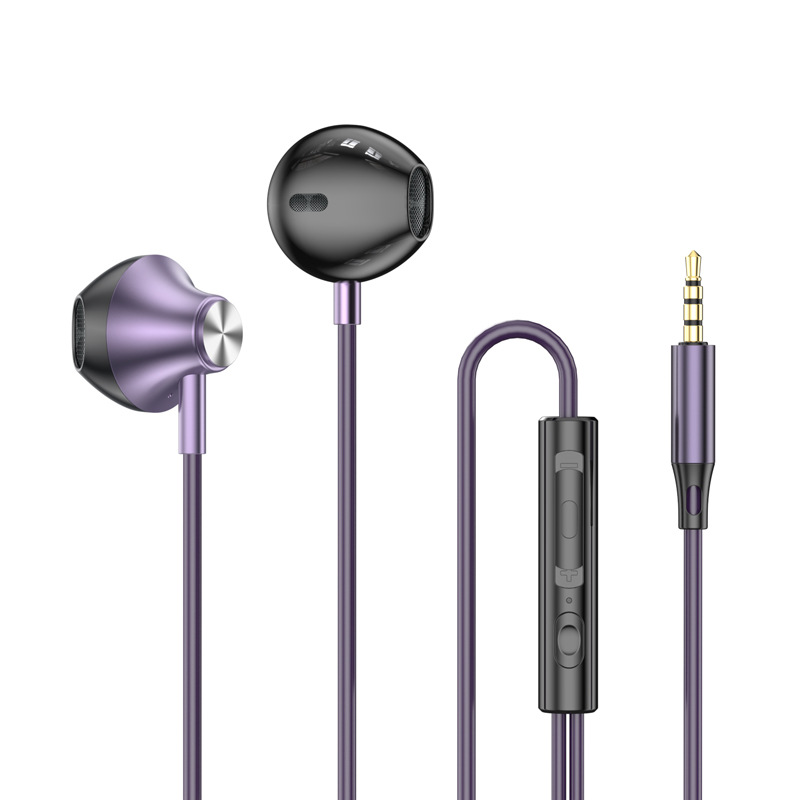 Typ C 3,5mm HIFI Stereo Verdrahtete Kopfhörer Schwere Bass in Ohr Kopfhörer Mit Mic Ohrhörer Lärm die Ermäßigung Gamer Headset für Xiaomi: Rot