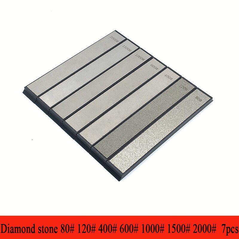 Diamant schärfen stein schleifstein Küche bar messer spitzer Schere Razor Whetstone Poliert leder anspitzer: 7pcs