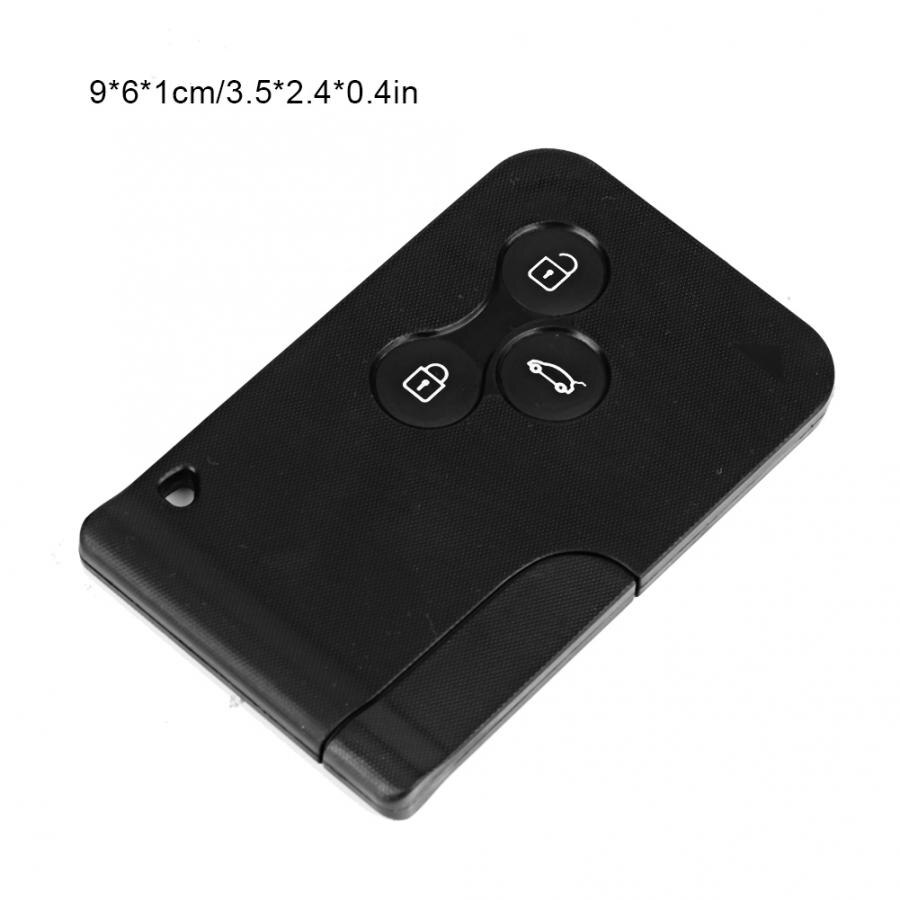 Mini 3 Button Auto Afstandsbediening Smart Key Card Plastic Case Voor Renault Clio Megane 2 3 Koleos Auto Accessoires