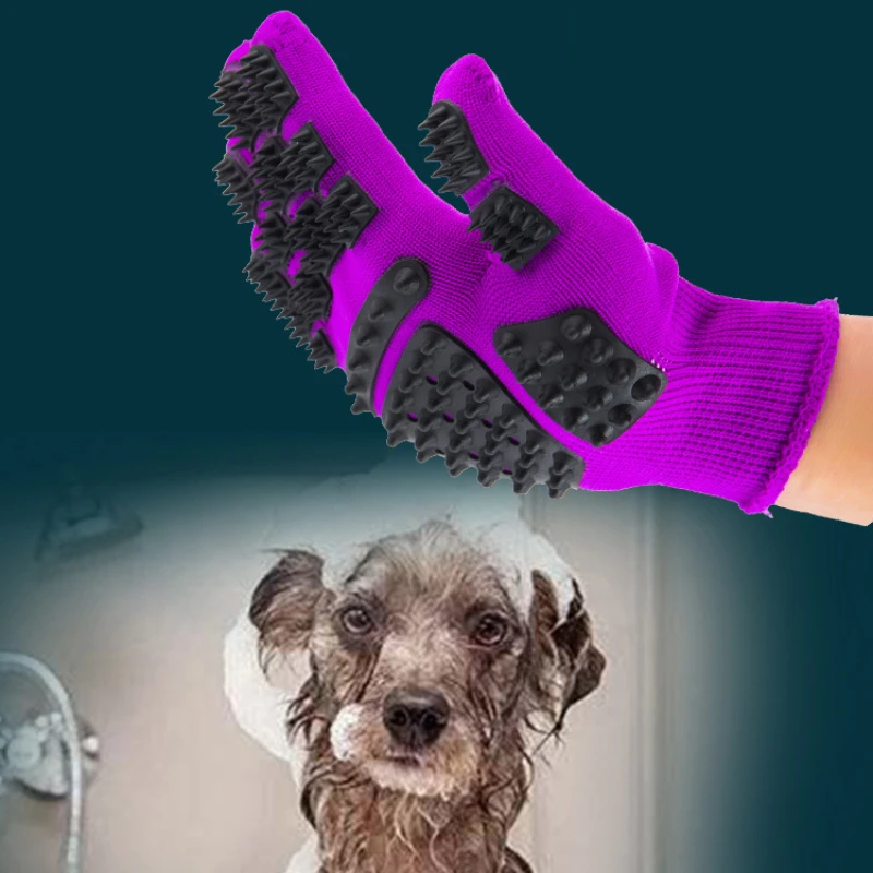 Tierhaar Pflege handschuhe 1pc Katzen-und Hunde pf...  Grandado