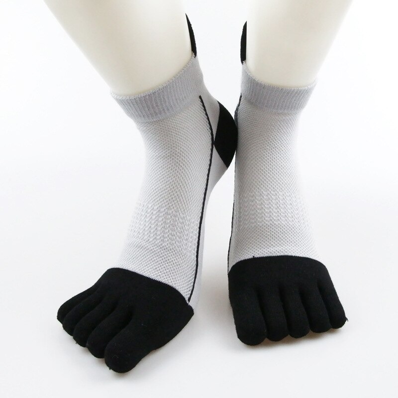 1 Pair Men Five Finger Funny Socks Running Elastic Short Sox Casual Breathable Cotton Cycling Sports Boys Male Toe Socks