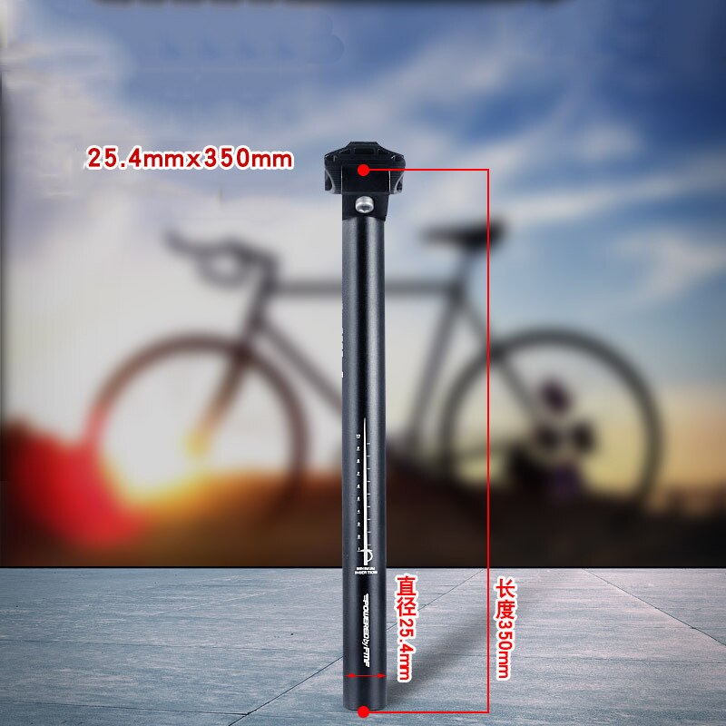 Aluminiumlegering mtb racefiets fiets zadelpen 25.4/27.2/28.6/30.4/30.8/31.6mm*350/450mm mountainbike zadelpen zitbuis: 25.4350mm