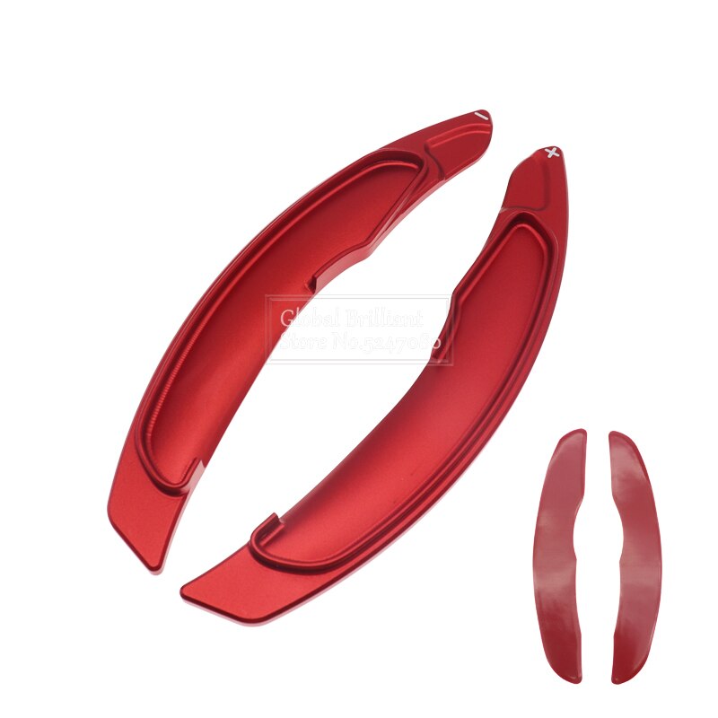 Extensión de palanca de cambios de volante de coche, paleta de cambio de marchas para Mitsubishi ASX Outlander Lancer Eclipse Cross Lancer , 2 uds.: Red