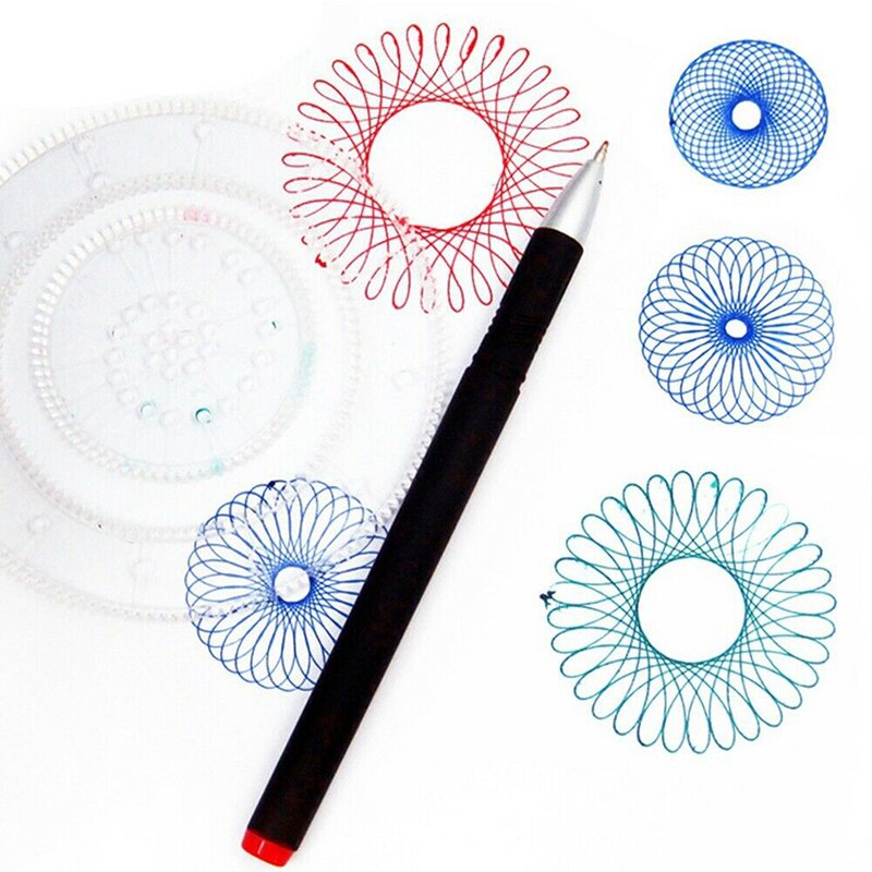 thumbnail: Spirograph Spiraal Tekenset – Creatief Speelgoed Voor Kinderen En Volwassenen Met Rollen En Pennen