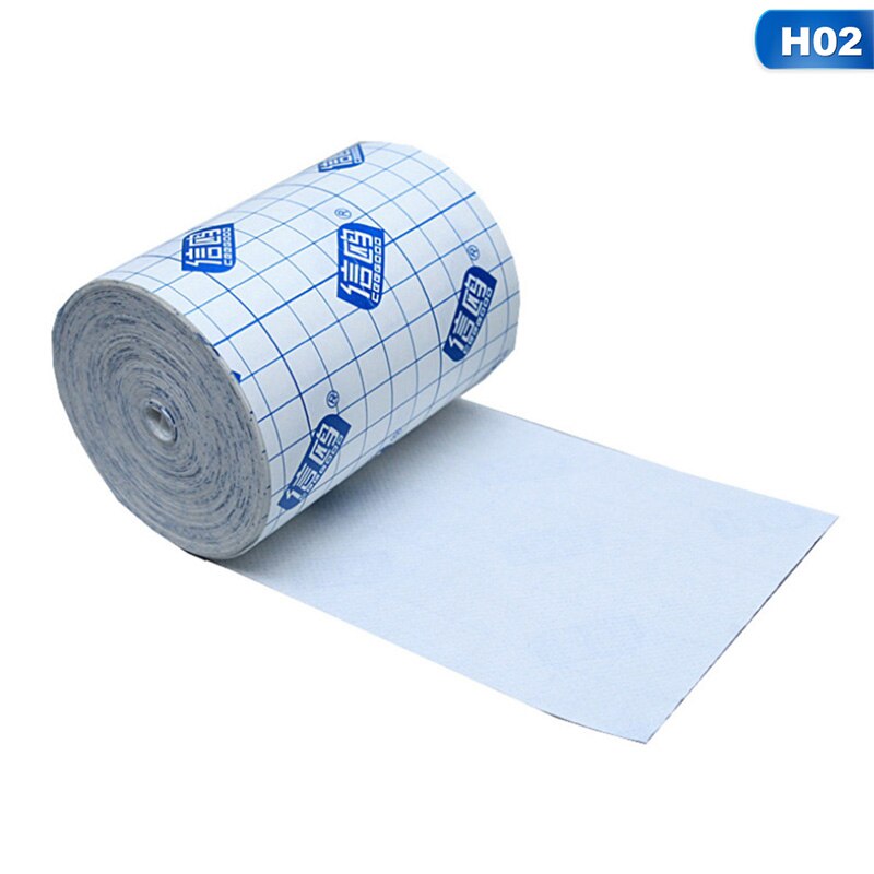 1 rollo de cinta de fijación de vendaje adhesivo para heridas, transparente, resistente al agua: 10cm X 10 m