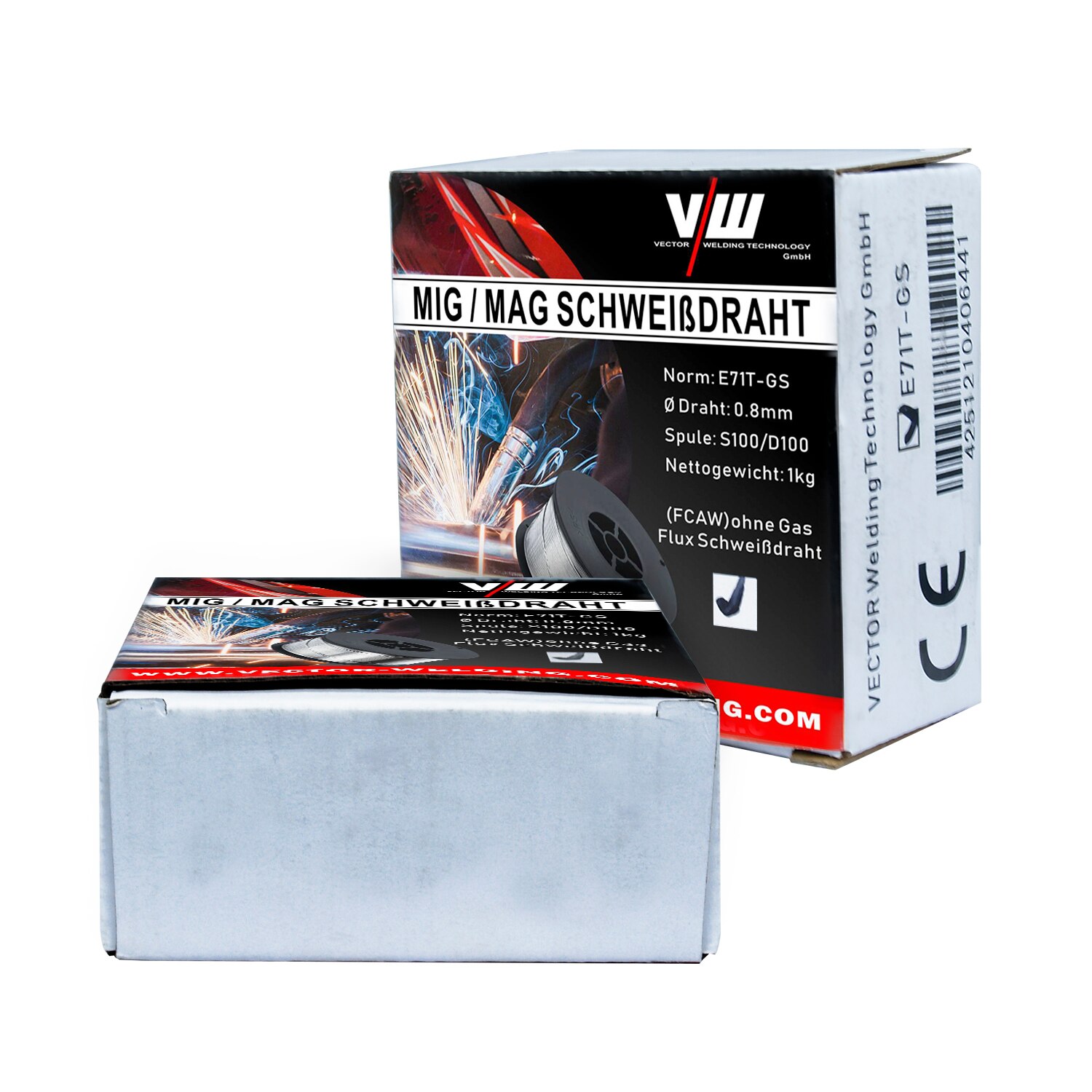 Flux Core Draad 0.8Mm 1Kg Roll Zelf Afgeschermde Lasdraad Mig Lassen Gas En Geen Gas Lassen Machine lasdraad
