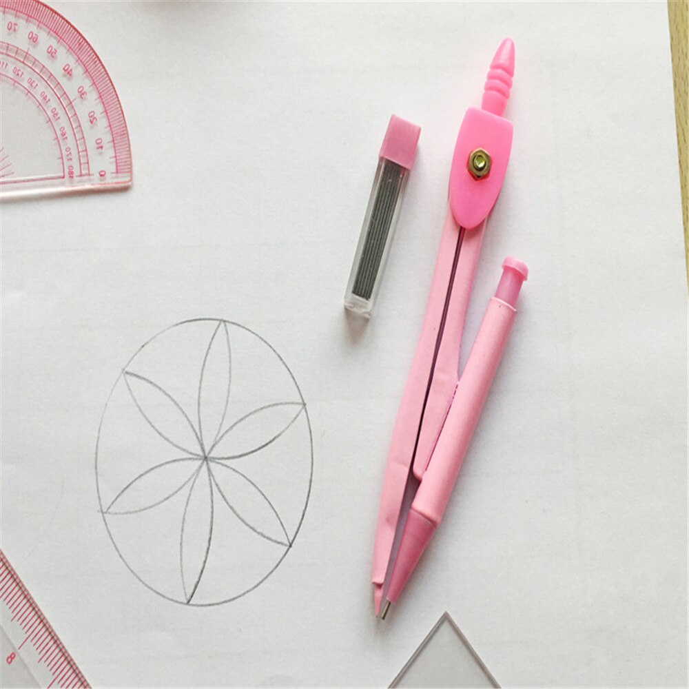 2 Set Drawing Compasses Math Compasses Set Geometry Rulers for Drawing Scribing Drafting Tools Students Stationery