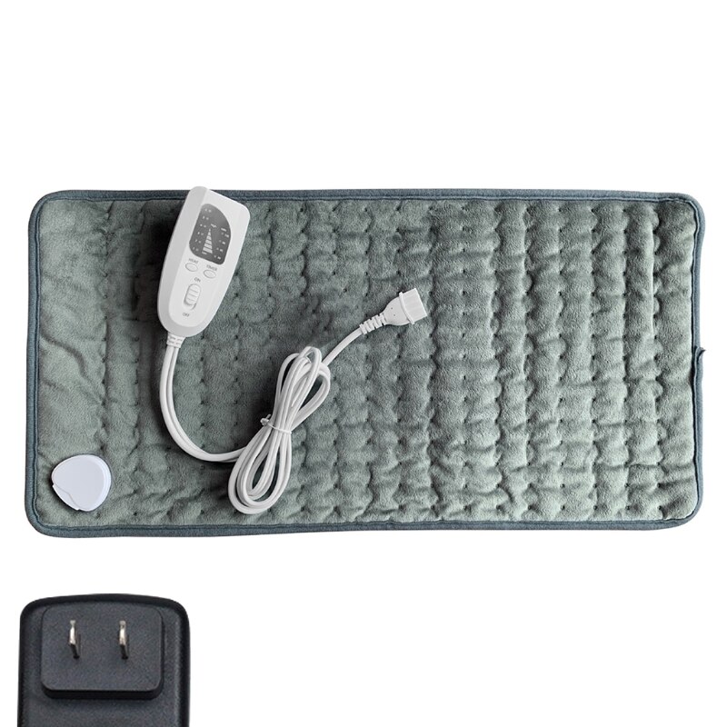 Jet électrique de couverture chauffante, couverture électrique de flanelle de 30 "x 16" avec 6 niveaux de chauffage et 4 réglages de minuterie arrêt automatique,: Lavande
