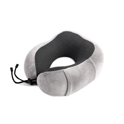U-shaped Memory Schaum kopf Hals Kissen Weiche Langsam Rebound Raum Reise lagerung Flugzeug Flug kissen Gesundheits Kissen: Light gray