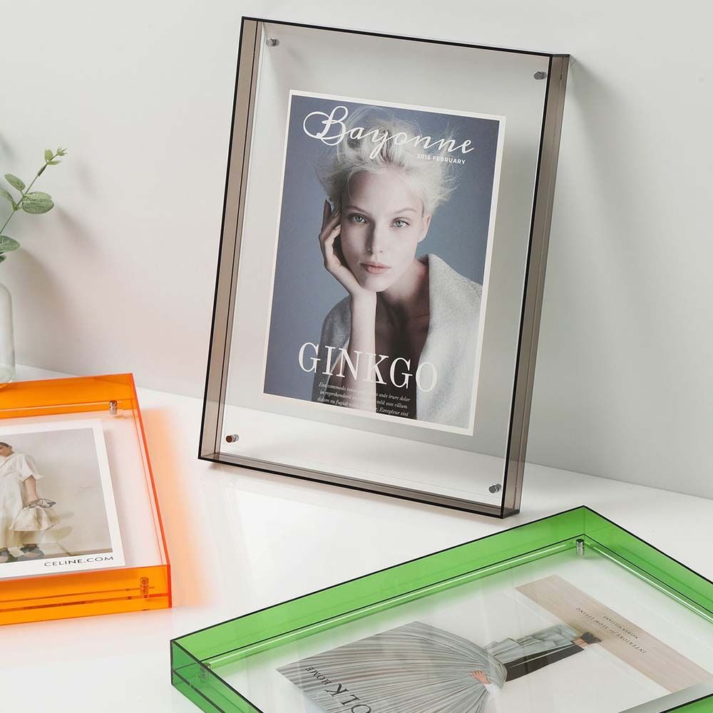 Acrylic Transparent Acrylic Photo Frame Thickened Transparent Colorful Square Photo Frame Wall Hanging Rectangle