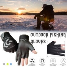1 Paar Mannen Vissen Handschoenen Winter Vissen Handen Bescherming Vissen Hengelen Casting Protector Antislip Mannen Handschoenen